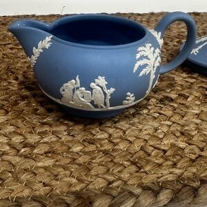 Wedgwood Vintage Blue Jasperware Creamer